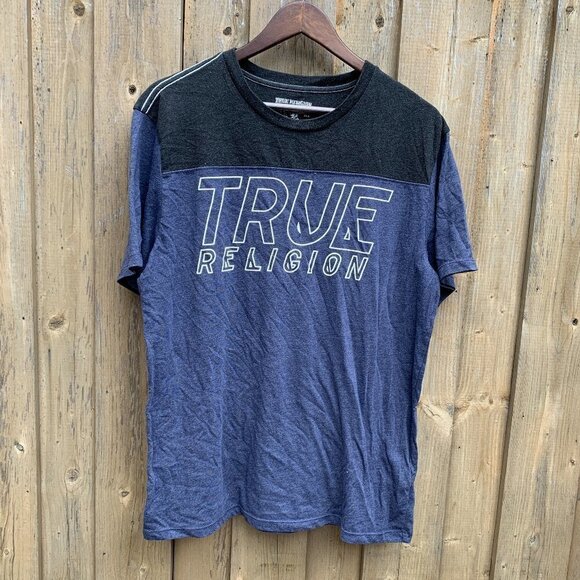 True Religion BIG LOGO T Shirt XL - Picture 1 of 2